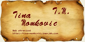 Tina Momković vizit kartica